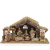 Decoris Kerststal 38X12,5X20Cm Polyester> Kerststal