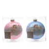 Christmas Decoration Kerstbal Baby Schaap 10Cm Roze Of Blauw Mijn Eerste Kerst> Kerstballen