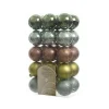 Decoris Kerstballen Kunststof Loved By Nature 6Cm 30 Stuks> Kerstballen