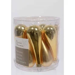 Christmas Decoration Kerstbalpegels Matglans Goud> Kerstballen