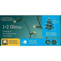 Lumineo Kerstboomverlichting 1-2 Glow 150Cm 126 Led Lampjes Classic Warm Wit> Kerstverlichting