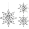 Home & Styling collection Kersthanger Ster 35Cm Zilver Assorti> Kersthangers