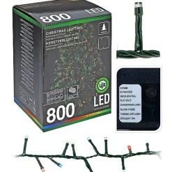 Christmas Gifts Kerstverlichting Multicolor Cluster 800 Led'S 16 Meter> Kerstverlichting