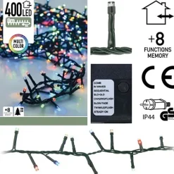 Decorative Lighting Micro Cluster 400 Led'S 8 Meter Multicolor> Kerstverlichting