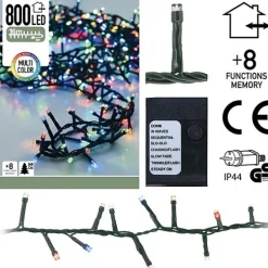Decorative Lighting Micro Cluster 800 Led'S 16 Meter Multicolor> Kerstverlichting