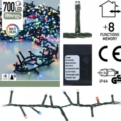 Decorative Lighting Micro Cluster 700 Led'S 14 Meter Multicolor> Kerstverlichting
