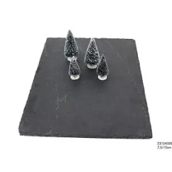 Decorative Lighting Mini Kerstboompjes Voor Kerstdorp Of Scenes Zak A 4 Stuks 7,5/10Cm> Kerstdorp