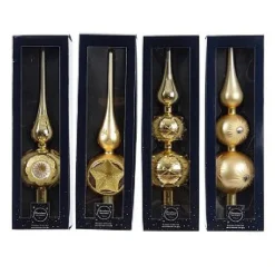 Decoris Piek Glas Groot O8X31Cm Licht Goud Assorti> Piek