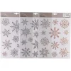 Decoris Raamversiering Sneeuwvlok Zilver/Laser 31.5X22Cm Assorti> Kerstlinten